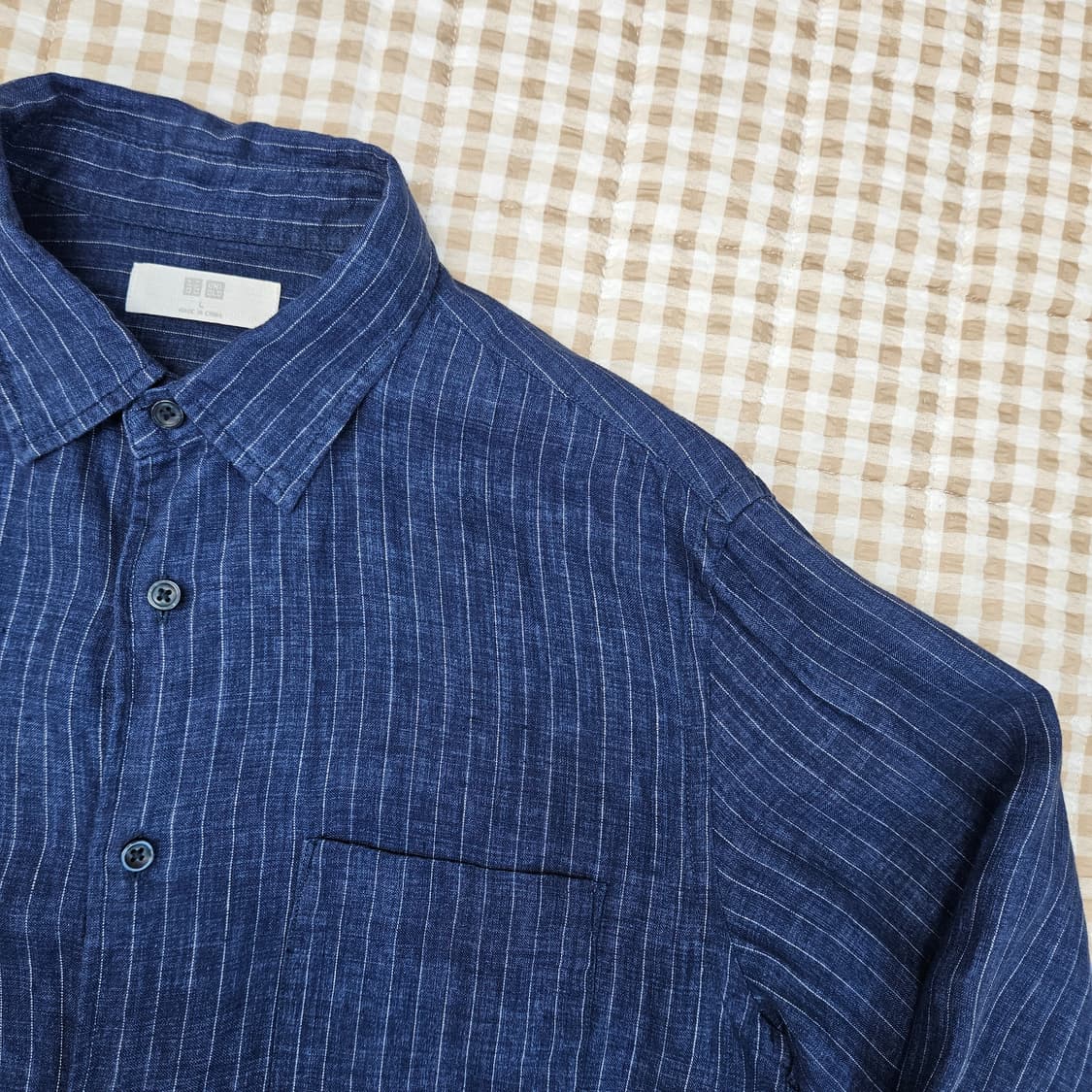 유니클로 마100 긴소매 셔츠 남자100 상품이미지3