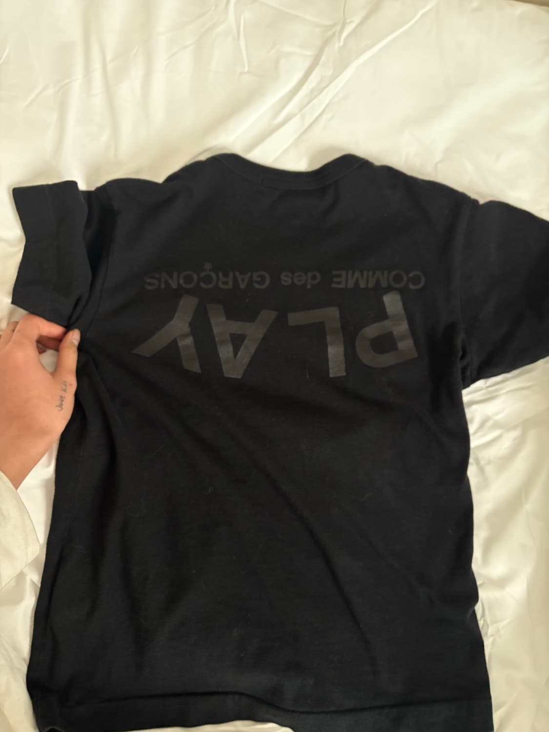 꼼데가르송 플레이 로고 반팔 상품이미지4