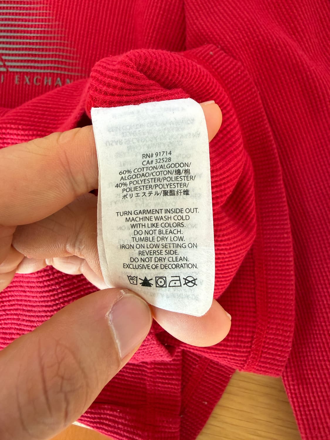 아르마니 익스체인지(A|X) 와플 롱슬리브 상품이미지7