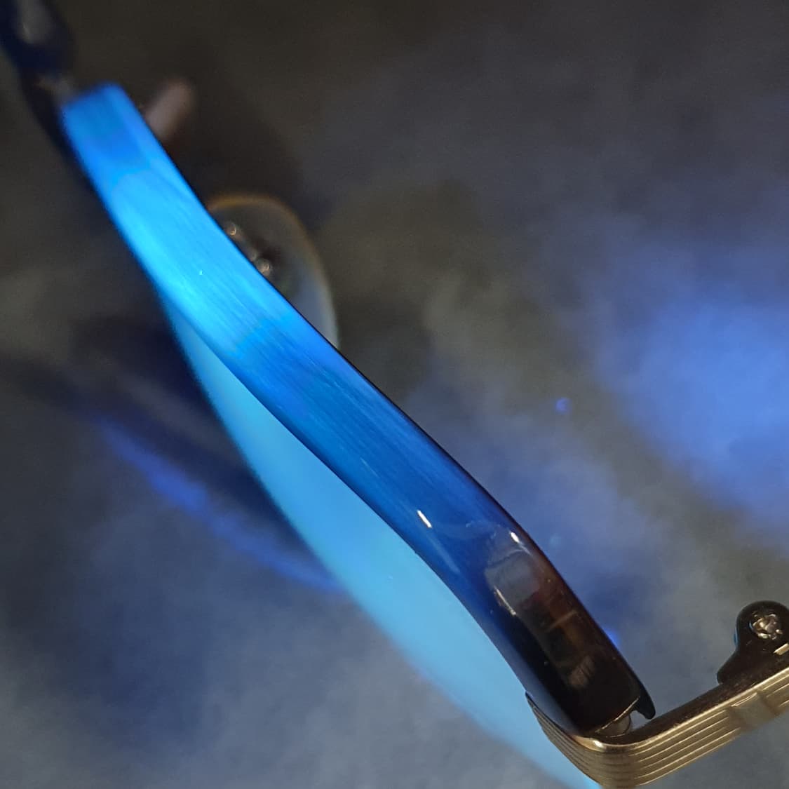 빈티지 귀갑(구갑) 진양철 하금테 안경 상품이미지7