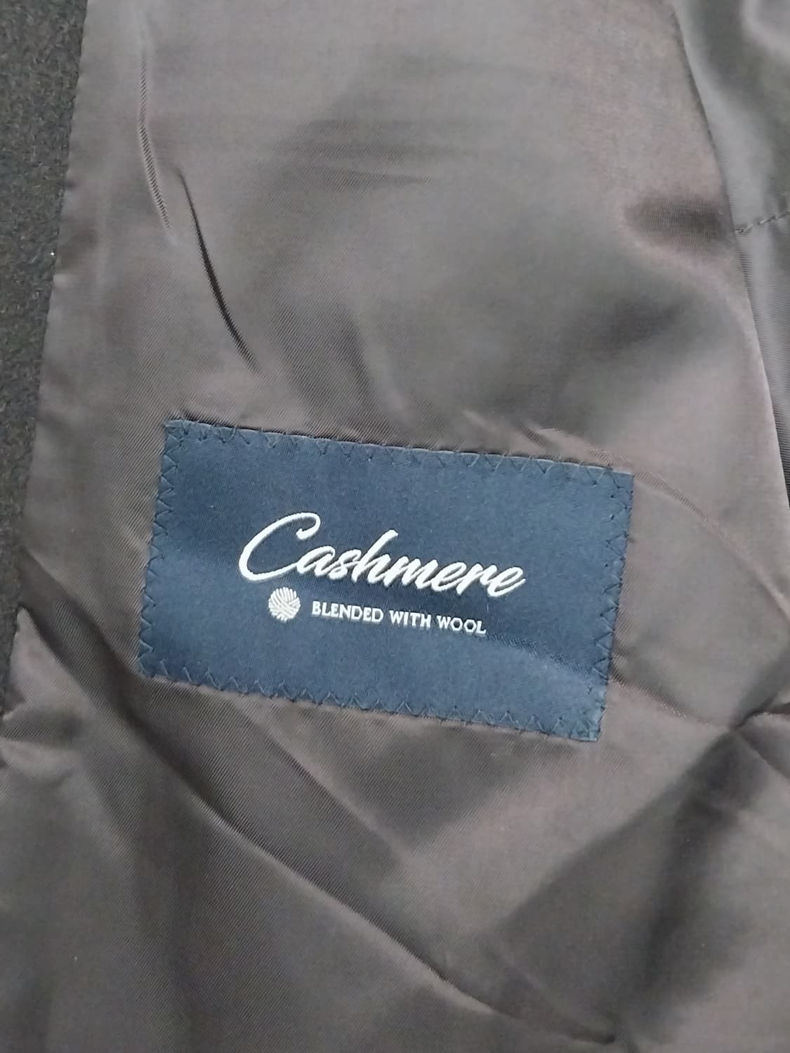 sieg 캐시미어 혼방 다크 브라운 코트 105 상품이미지5