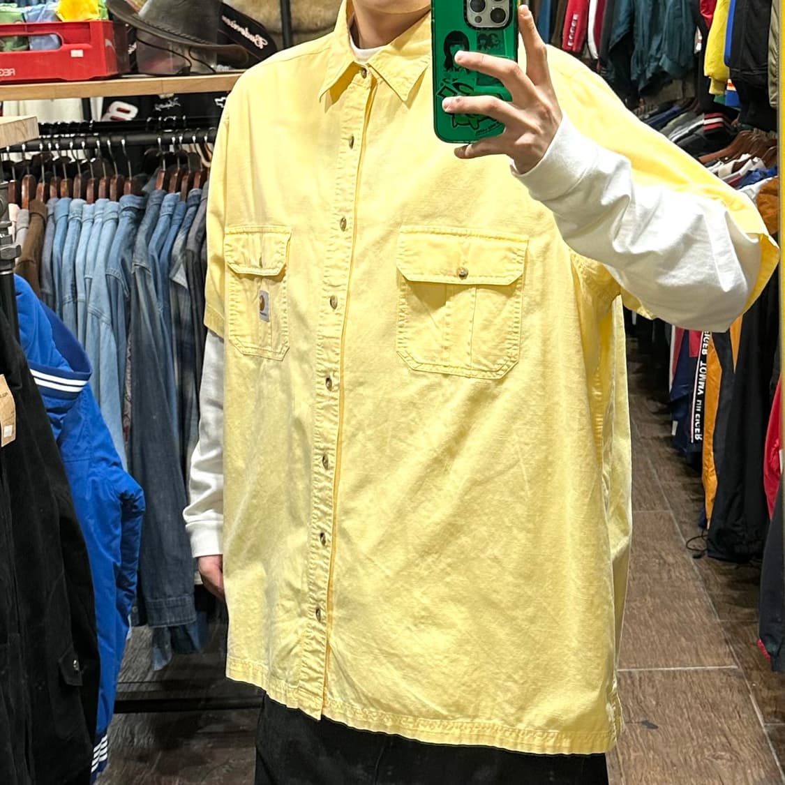 [HI] 칼하트 반팔셔츠 옐로우 상품이미지3