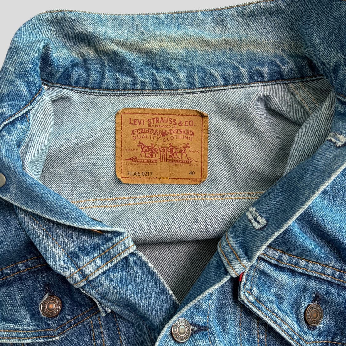 (40)90s리바이스 70506-2017 데님자켓 상품이미지4