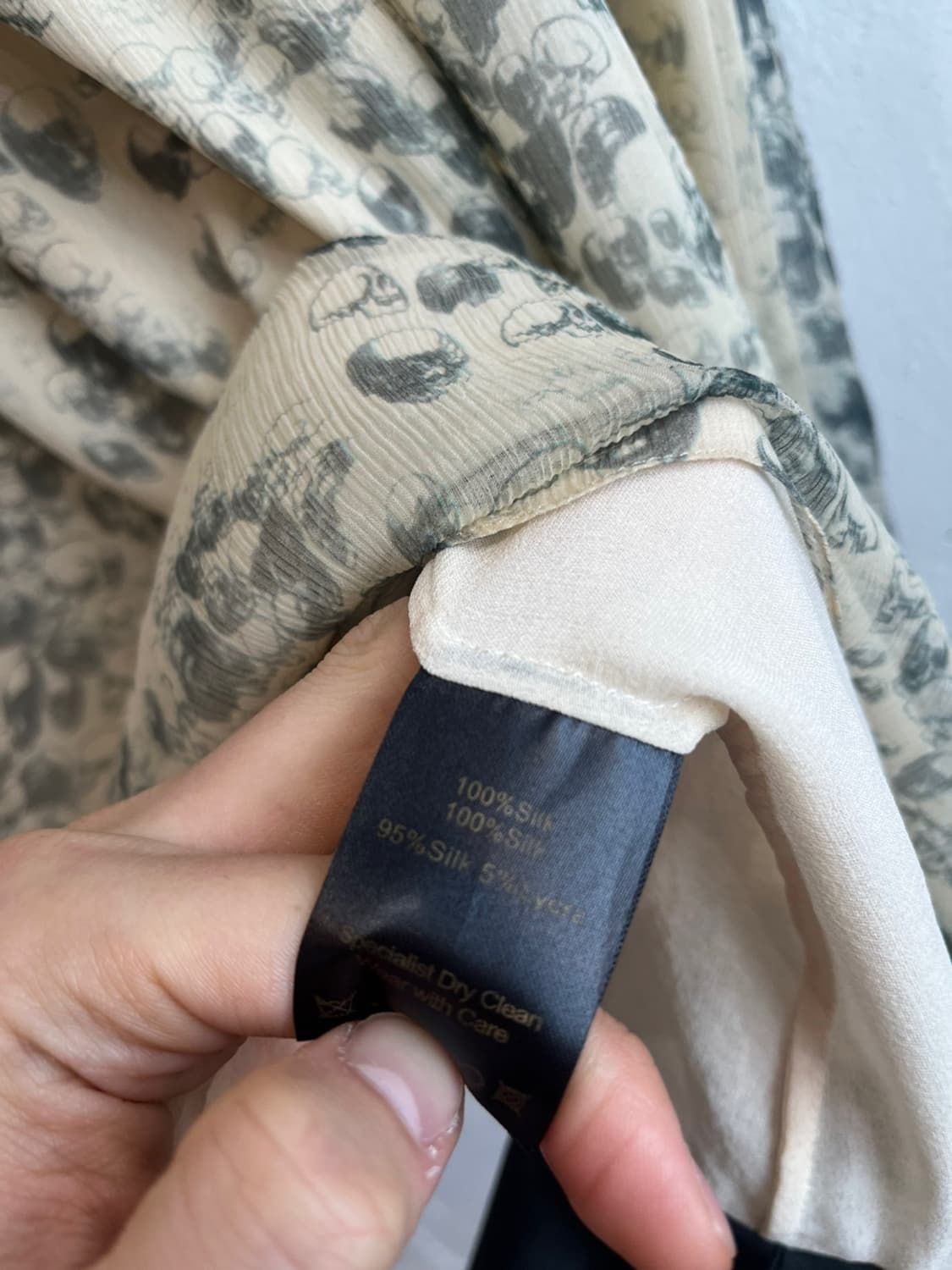 jasmine di milo 재스민 디 마일로 실크100% 스컬 원피스 상품이미지7