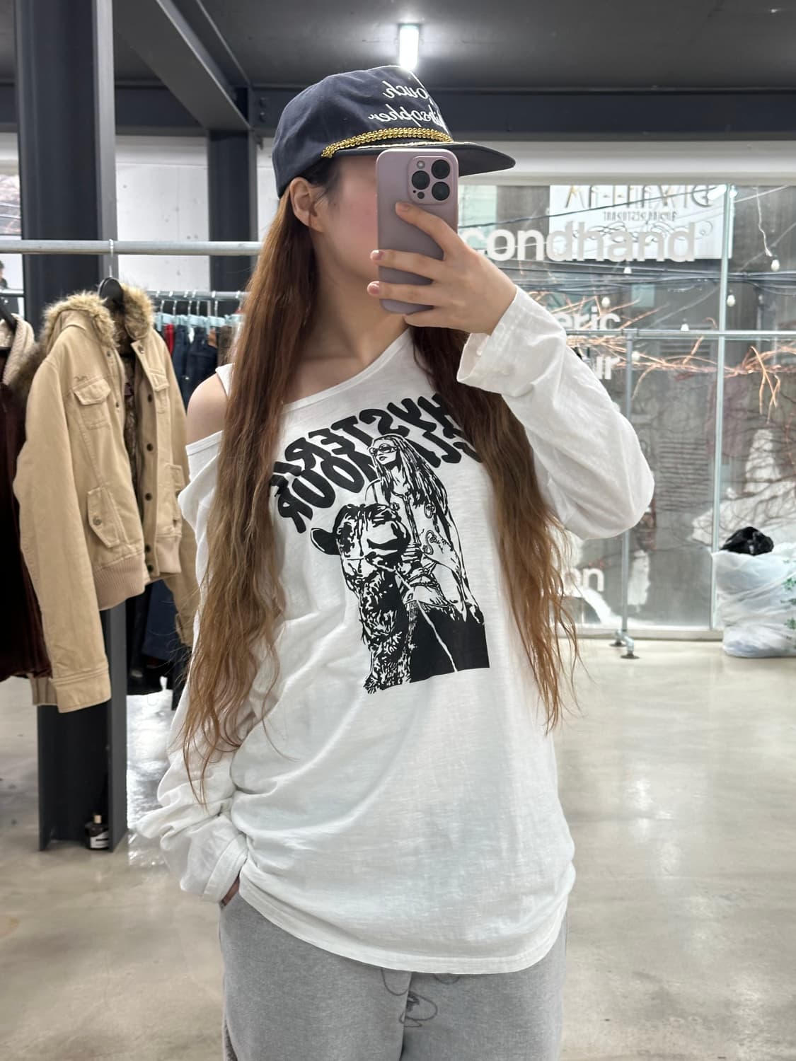 히스테릭글래머 Dizzy&Milky 롱슬리브 긴팔티 상품이미지1