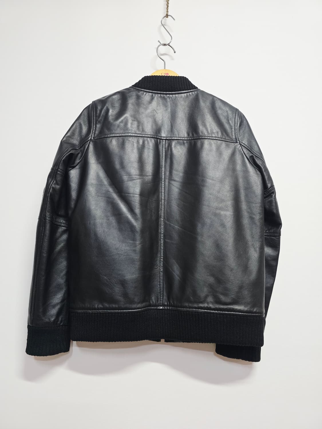 스티브요니 스튜디오 블랙 가죽 블루종55 상품이미지4