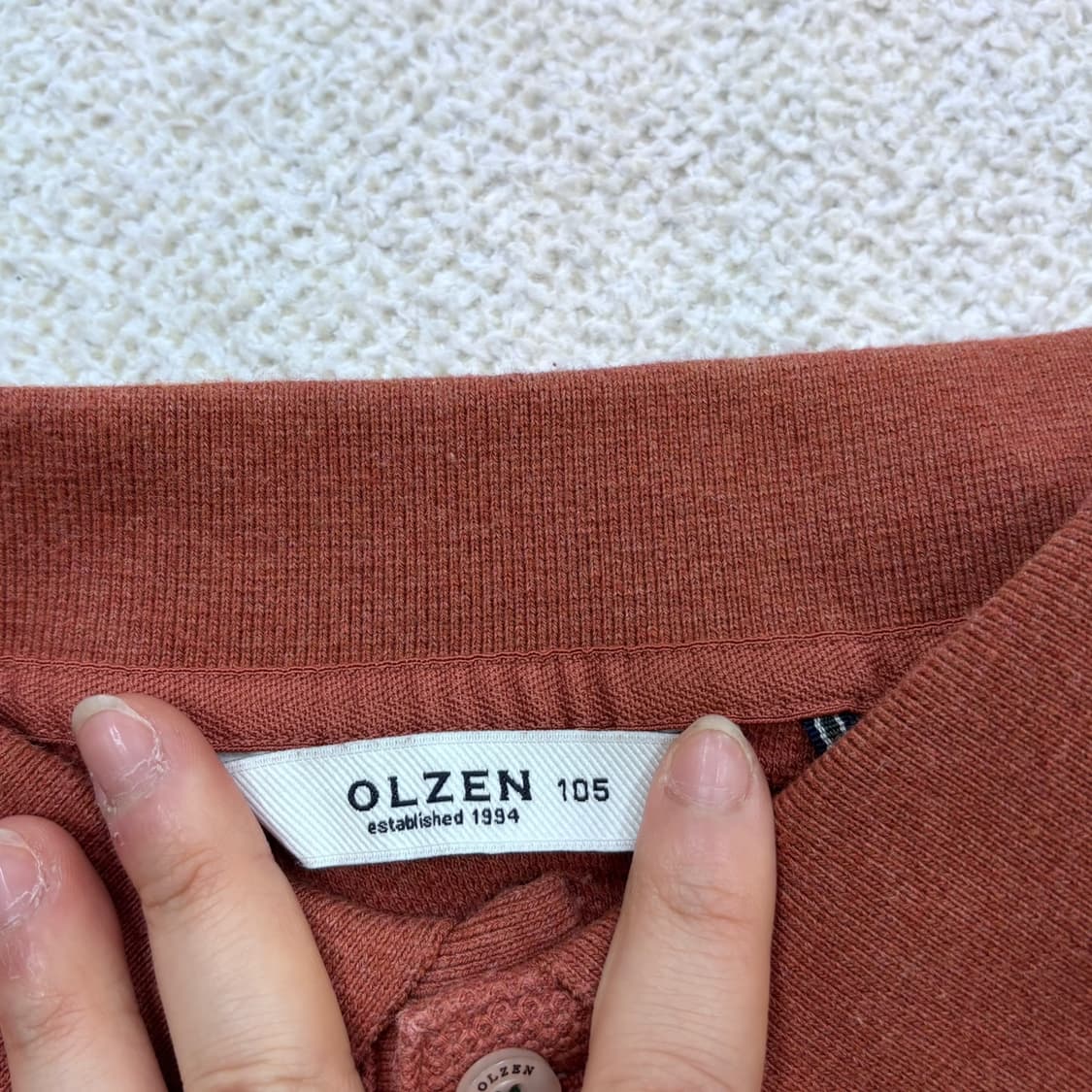 105 올젠 남성 긴팔 카라 티셔츠 0429E 상품이미지3