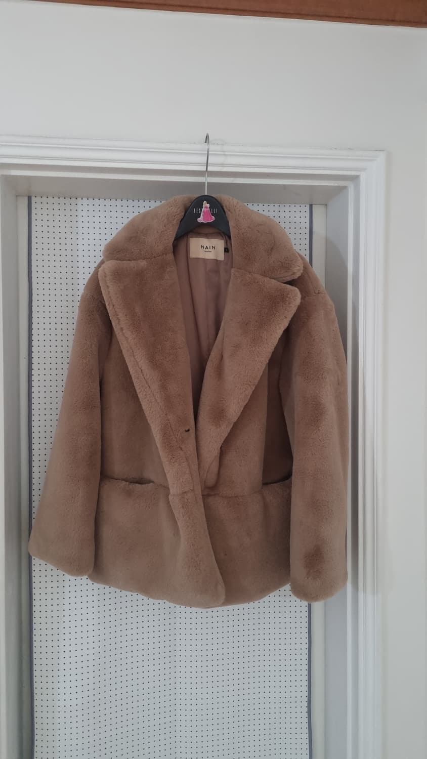 NINE atelier 루즈핏 에코퍼 코트 상품이미지2