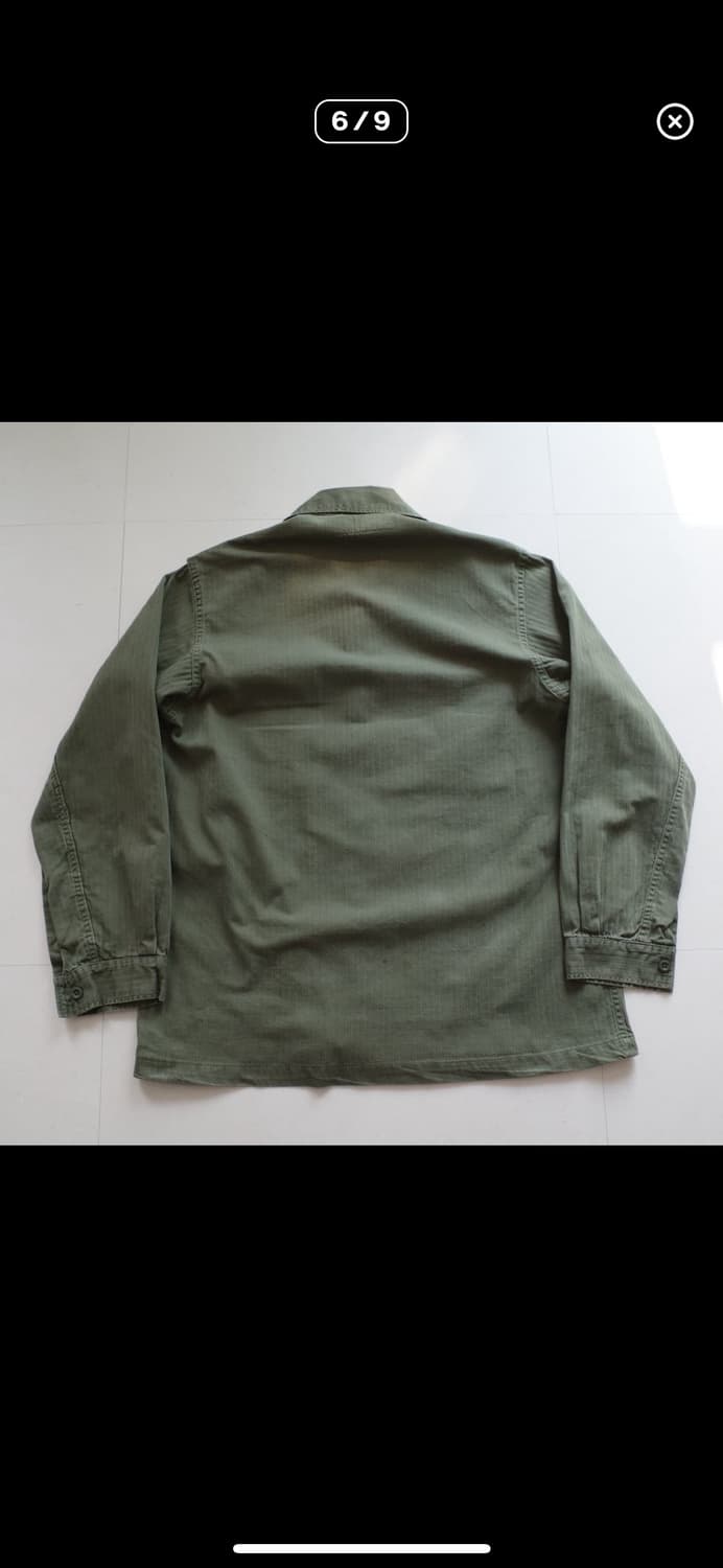 [L] 70s 네덜란드군 HBT 유틸리티 셔츠 상품이미지6