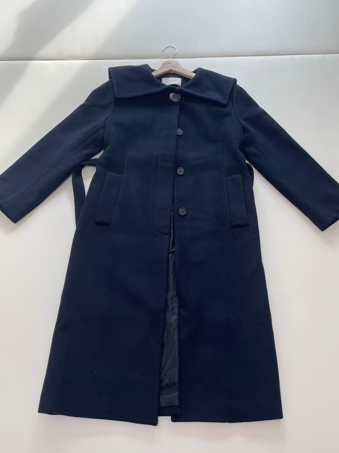 비뮤즈맨션 세일러 롱코트 네이비 34사이즈 상품이미지4