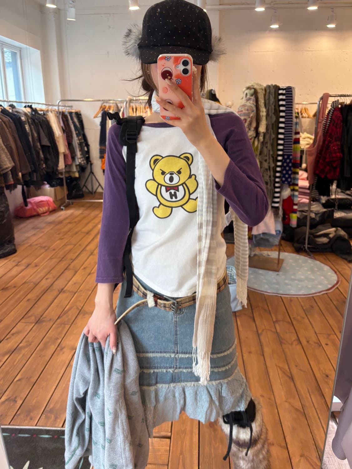 히스테릭글래머 퍽베어 7부 슬리브 상품이미지2