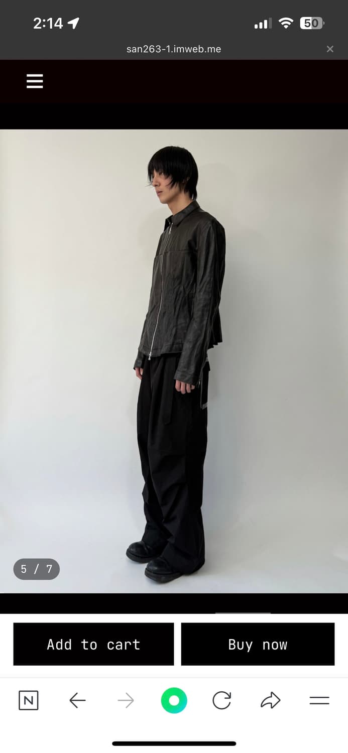 san263-1 레더자켓 46[S] 상품이미지2