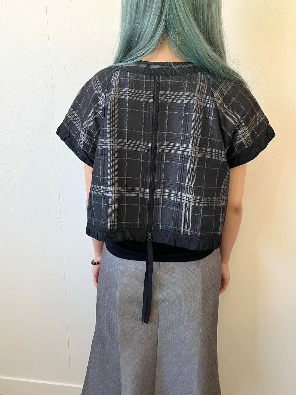 Vtg 핀턱 크롭 자켓 상품이미지9