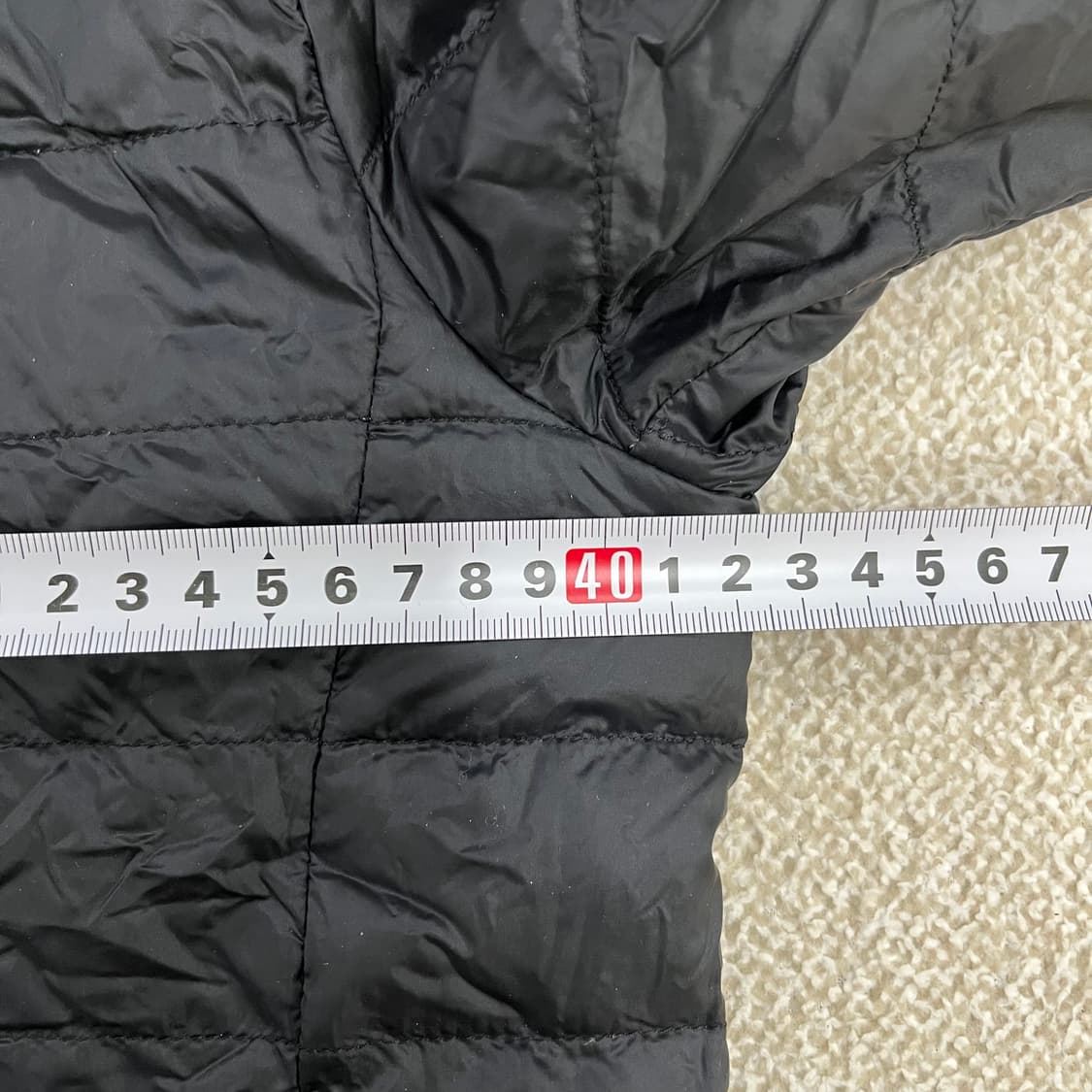 [S] 유니클로 블랙 울트라 라이트 다운 경량 패딩 자켓 0107M1 상품이미지6