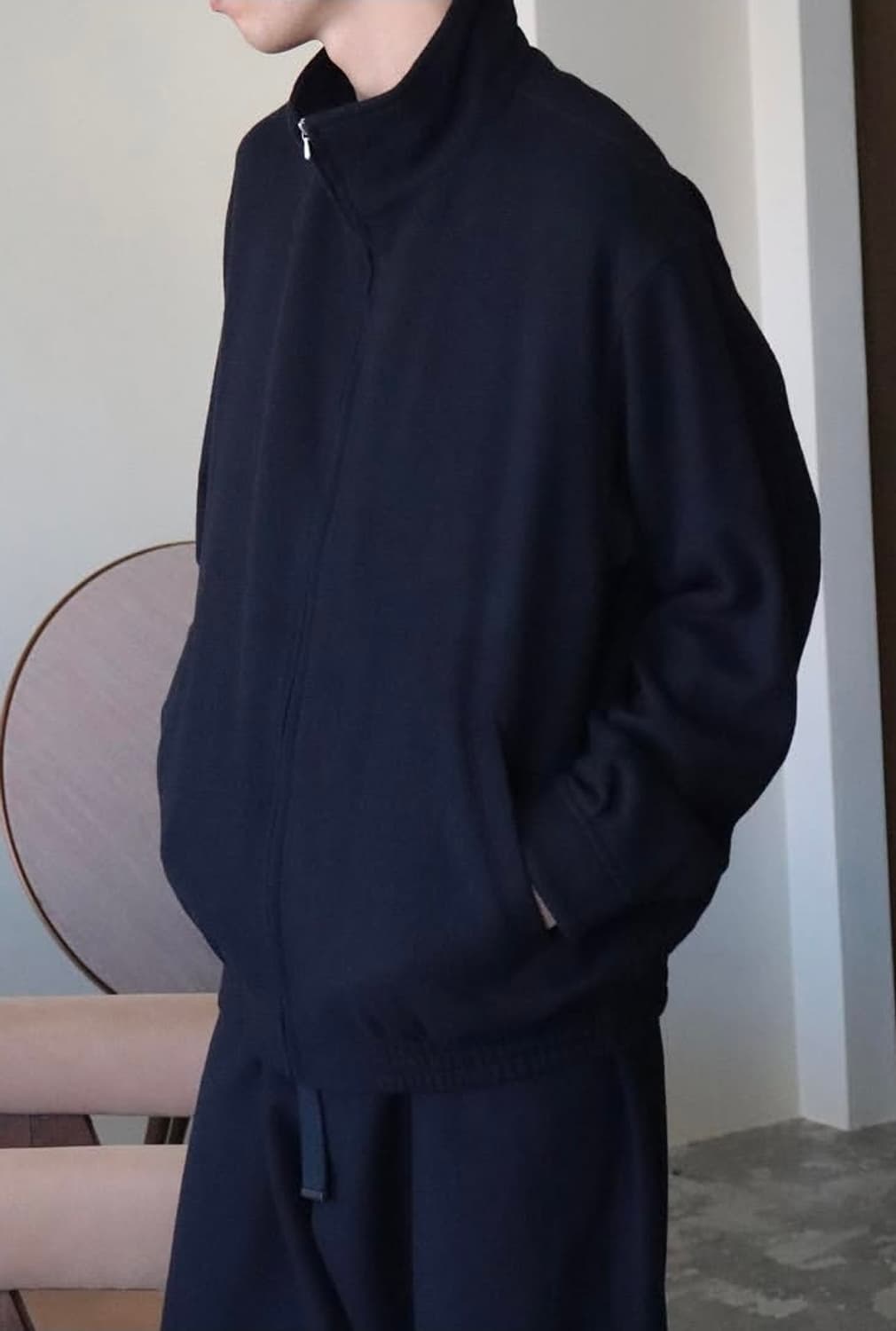 [3] 22AW 코모리 캐시미어 트랙자켓 네이비 팝니다 상품이미지4