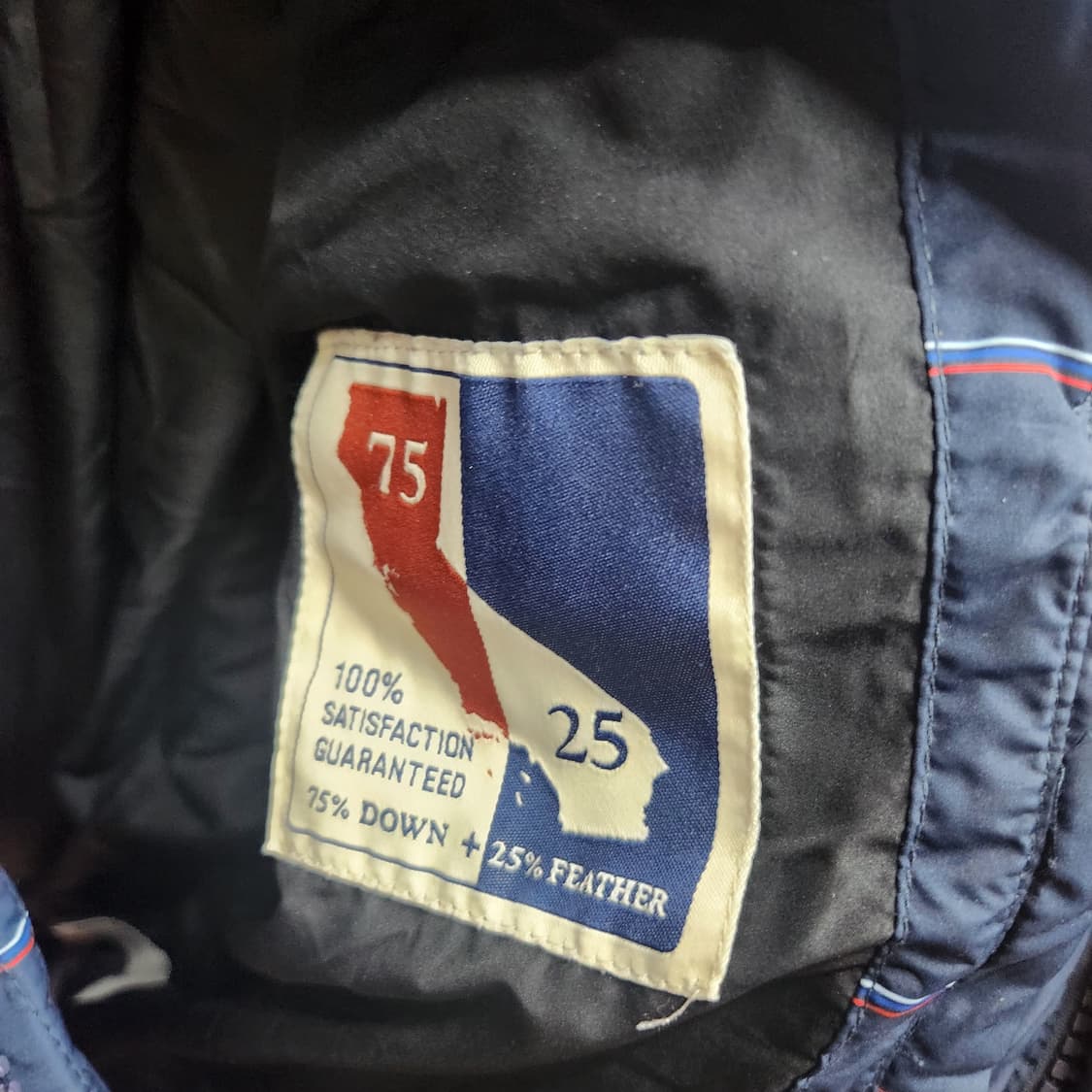 후아유 바시티 체크 푸퍼 덕다운 스트링패딩 S(L) 남여공용 상품이미지7