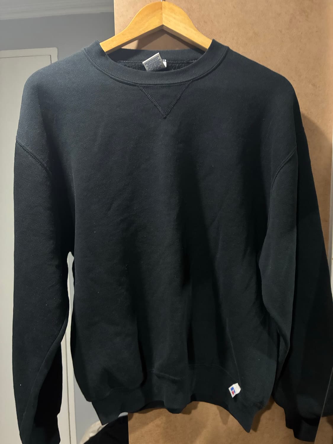 90s 러셀 스웻 블랙 M 상품이미지1