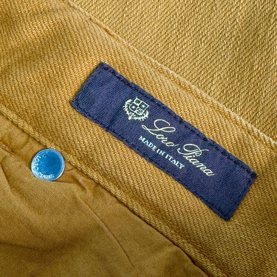 로로피아나 자수 포인트 코튼 팬츠 상품이미지3