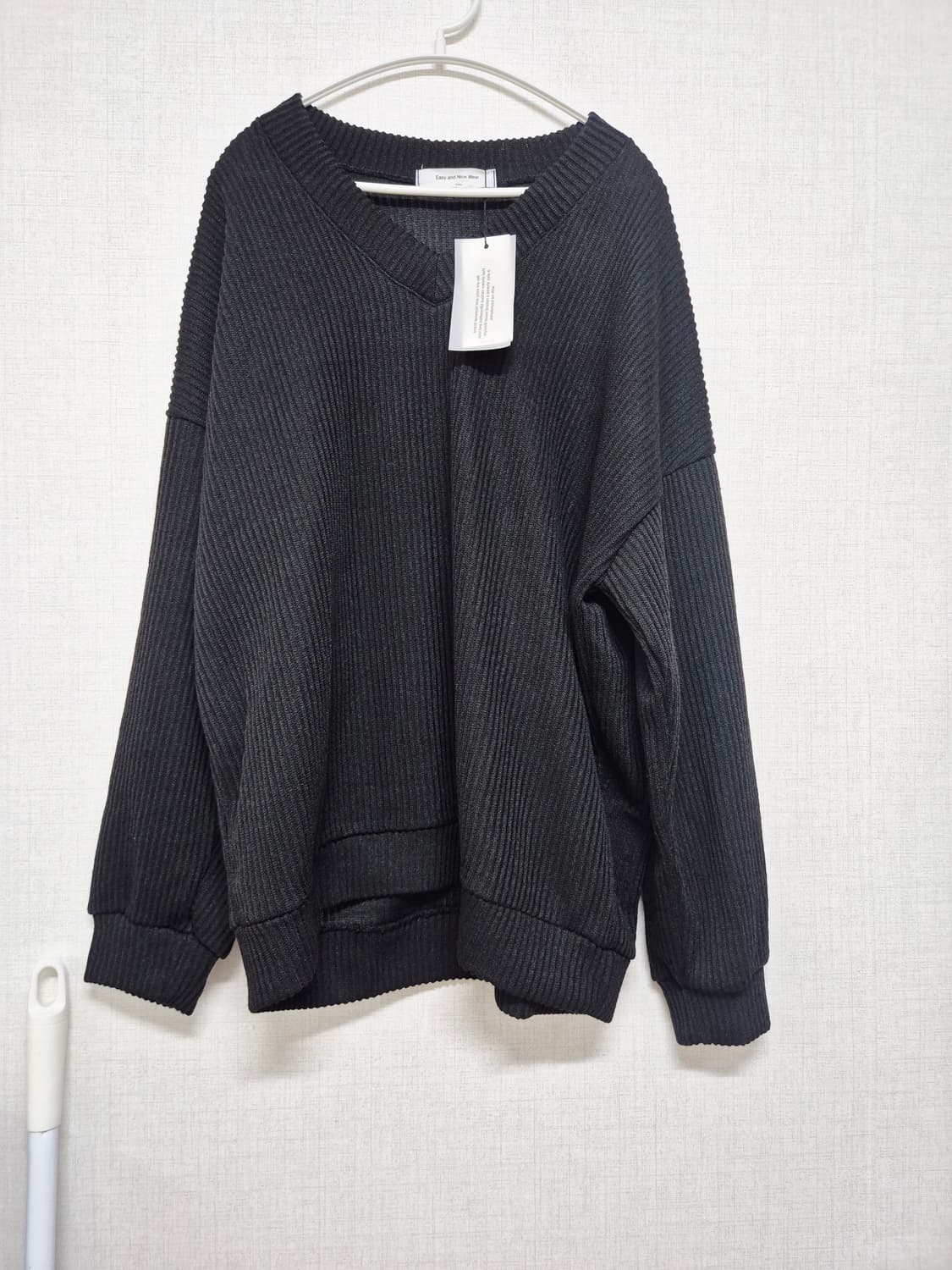 블랙 골지 니트 상품이미지1