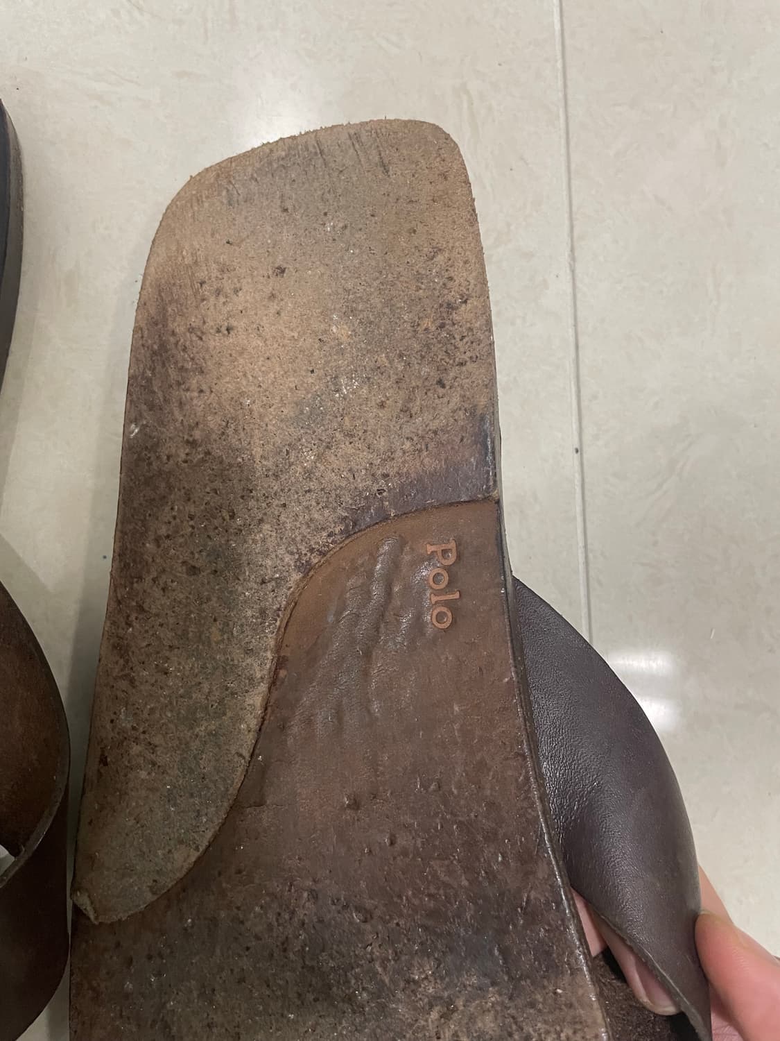 폴로 레더 플립플랍 샌들 (9D) 상품이미지3