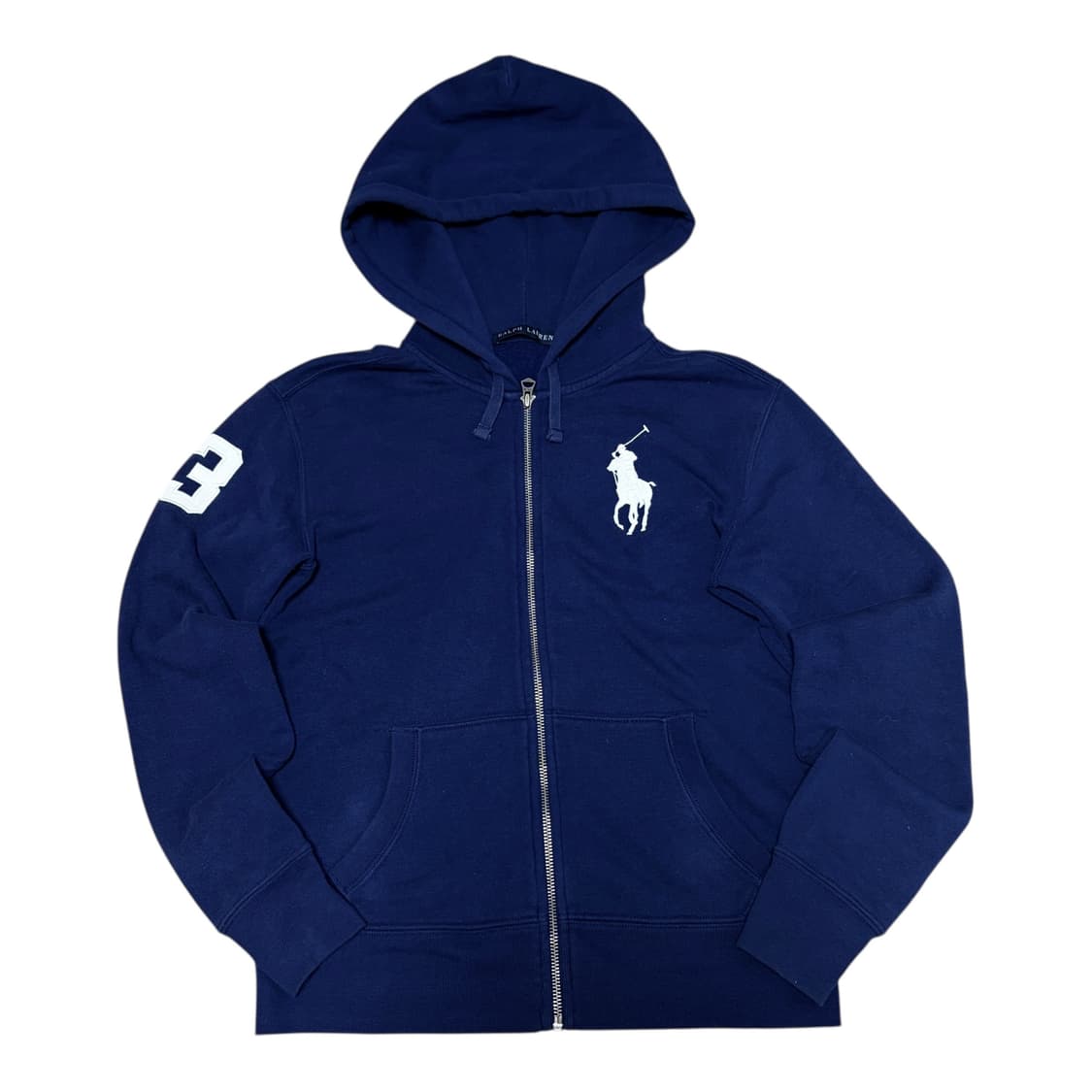 (W)폴로 랄프로렌 화이트 빅포니 네이비 후드집업 상품이미지1