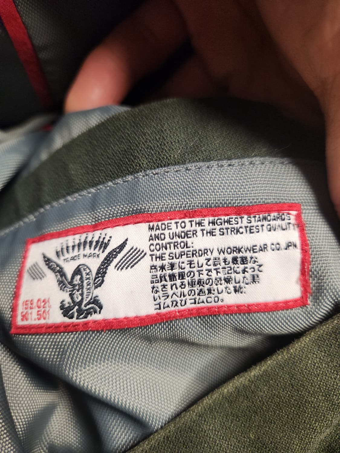 슈퍼드라이 빈티지 야상 자켓 카키 L 상품이미지6