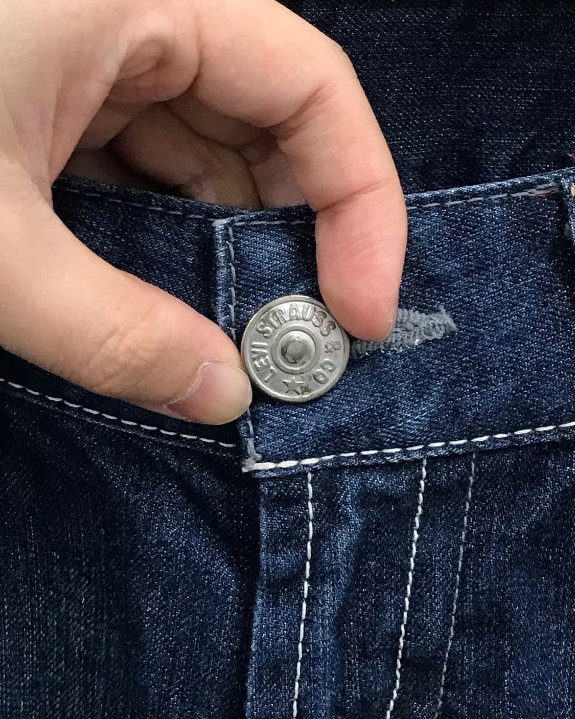 리바이스 화이트탭 로우라이즈 부츠컷 데님 팬츠 상품이미지3