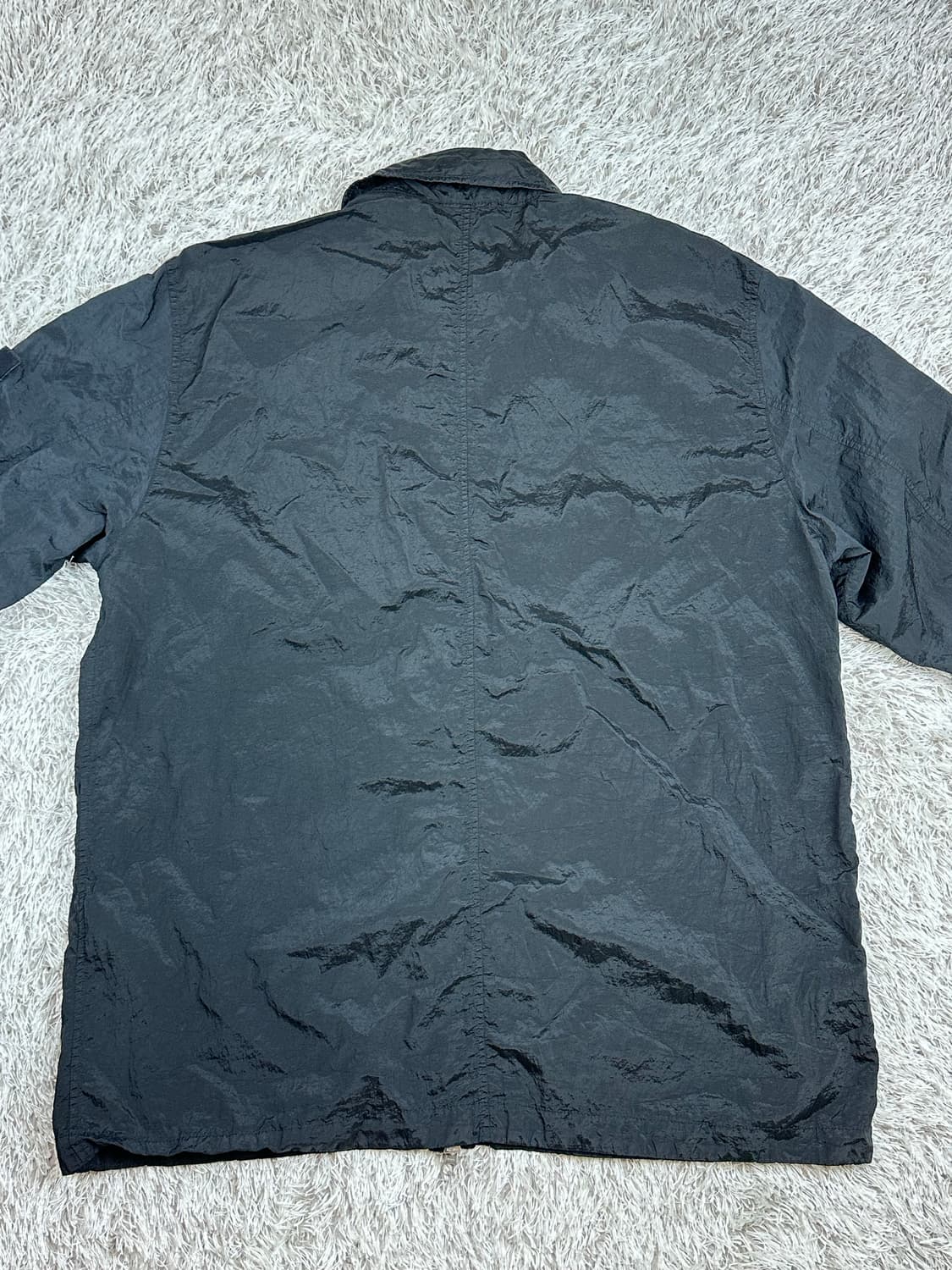 [XL] 백화점판 정품 스톤아일랜드 23SS 나일론 메탈 오버셔츠 블랙 상품이미지3