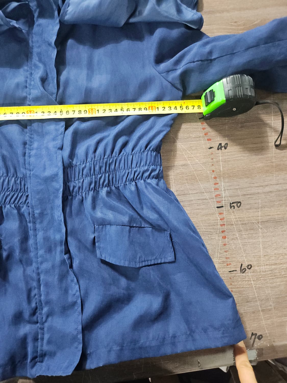 블루 바람막이 자켓 S 상품이미지3