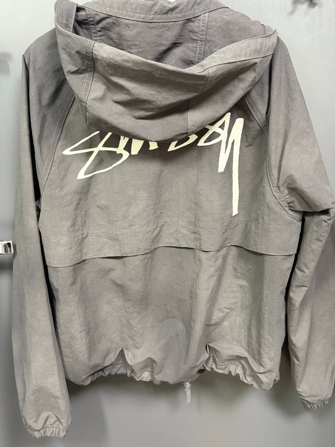 stussy 스투시 웨이브 다이 비치 쉘 자켓 블랙 XS 상품이미지5