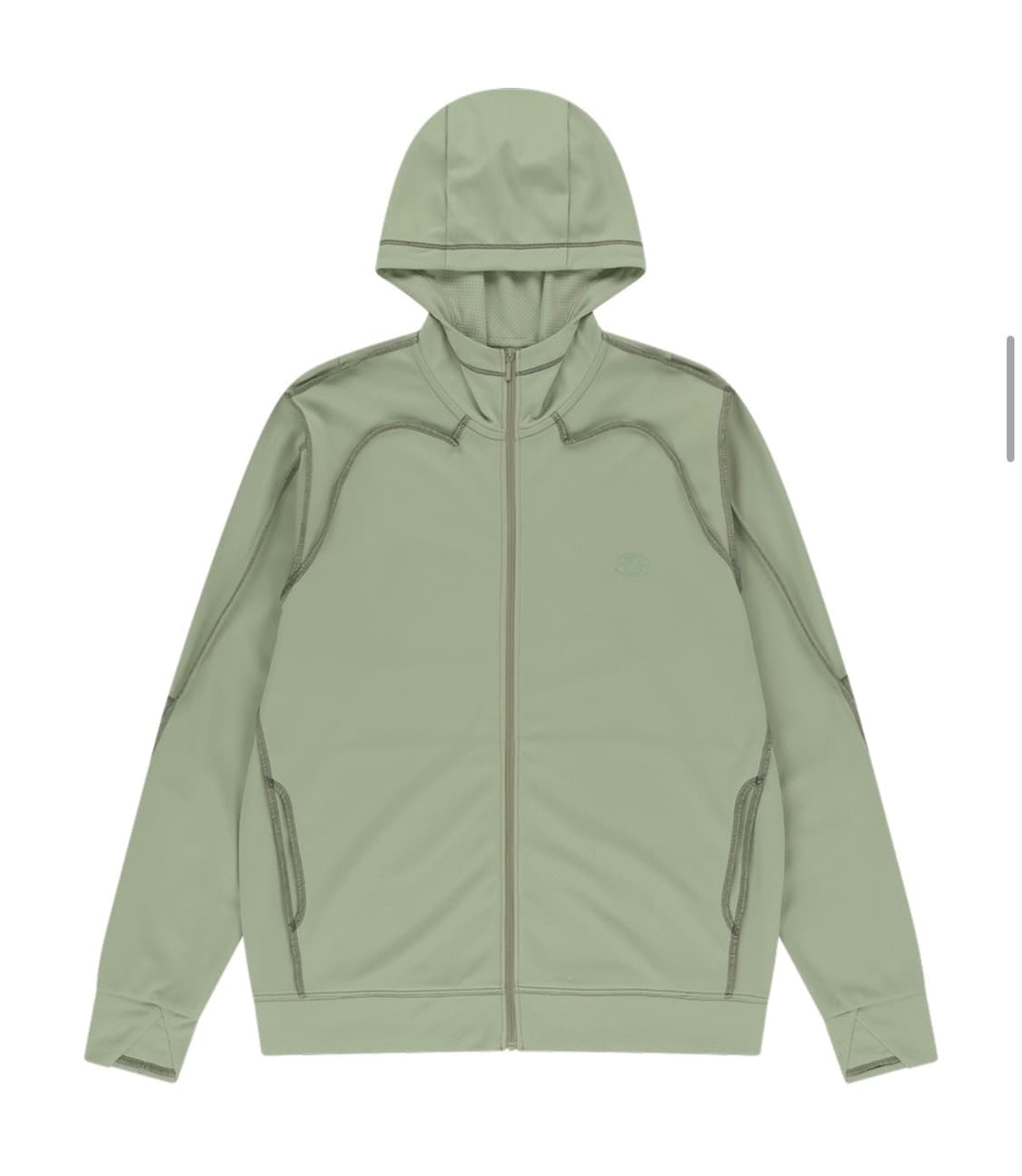 산산기어 오버록 메쉬 집업 라이트 그린 (2size) 상품이미지3