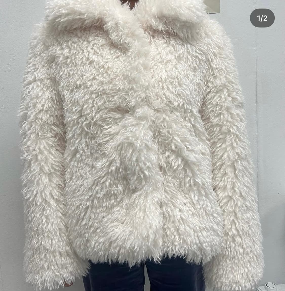 PONYTAIL 퍼 자켓 milk 상품이미지1