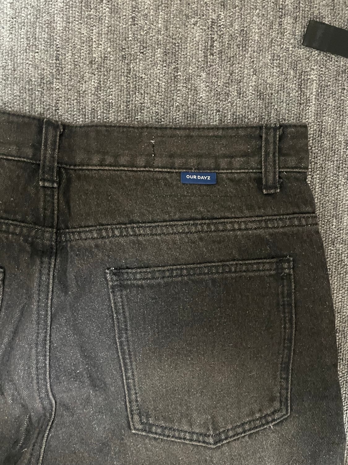 웨이비 커브드 와이드 데님 팬츠 [새상품] 상품이미지4