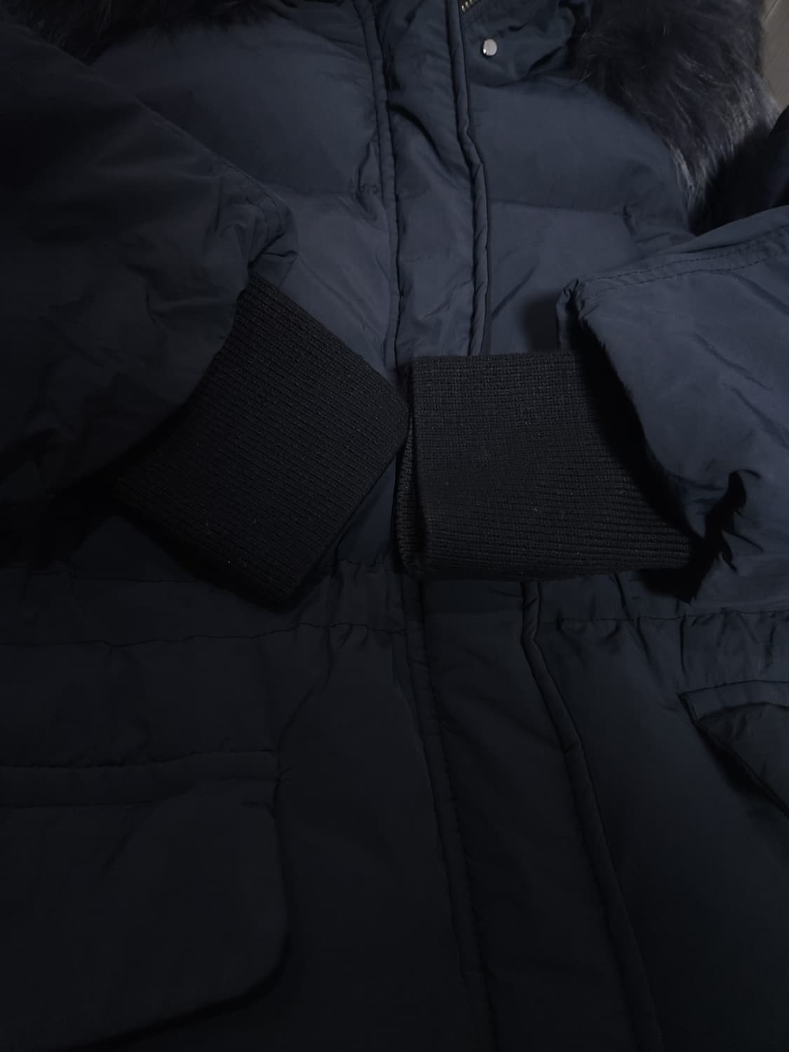 구호(KUHO) 폭스퍼 롱패딩, 55 size 상품이미지4