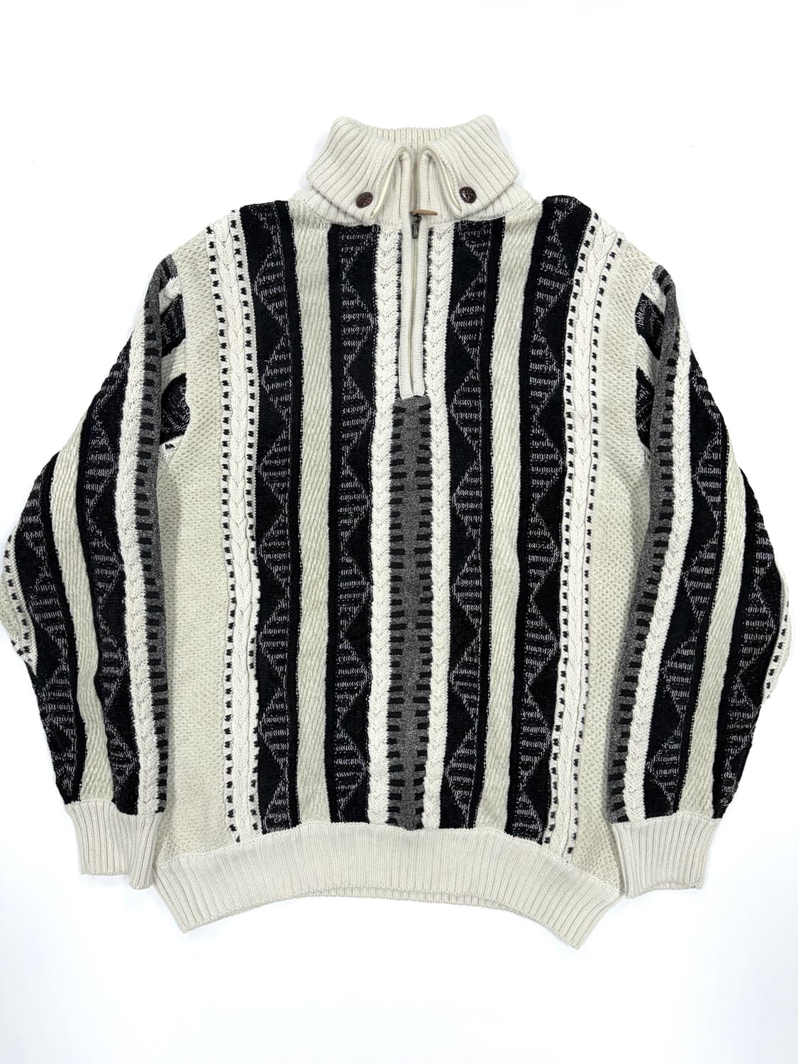 빈티지 노르딕 하프집업 니트 상품이미지1