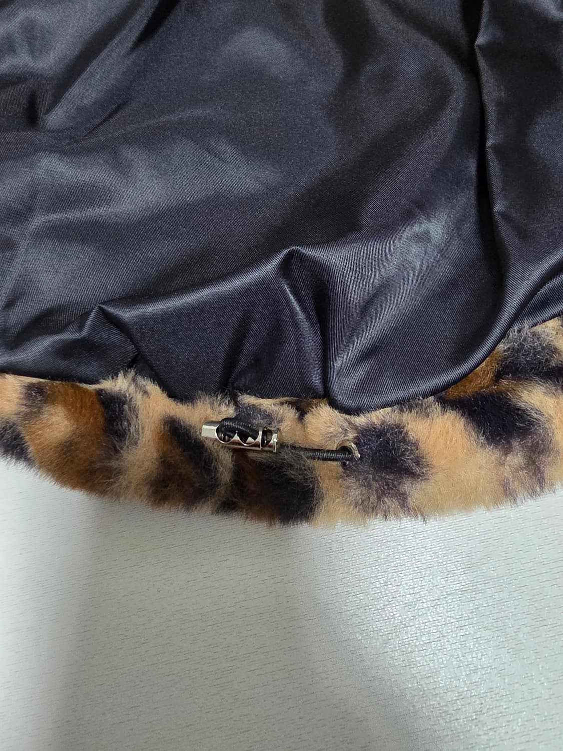 강아지 호피 퍼 자켓 상품이미지4