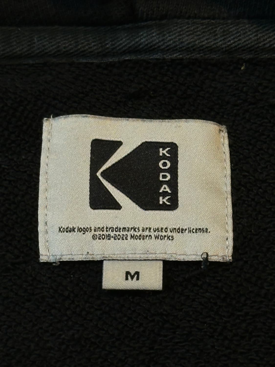코닥 KODAK 레인보우 후드집업 블랙 상품이미지5