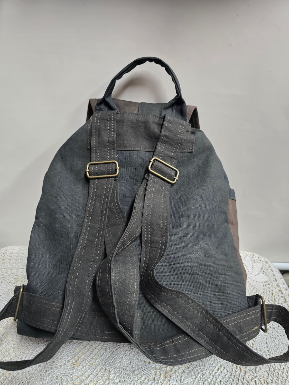 천연염색 핸드메이드 백팩 상품이미지2