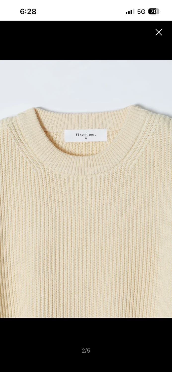 퍼스트플로어 데일리 코튼 풀오버 니트 상품이미지2