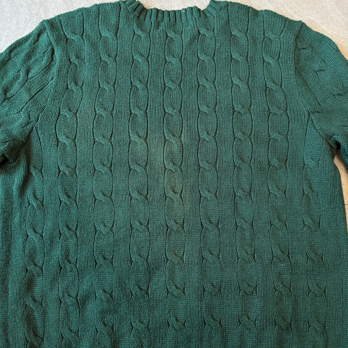 폴로 정품 그린 케이블 꽈배기 니트 상품이미지7
