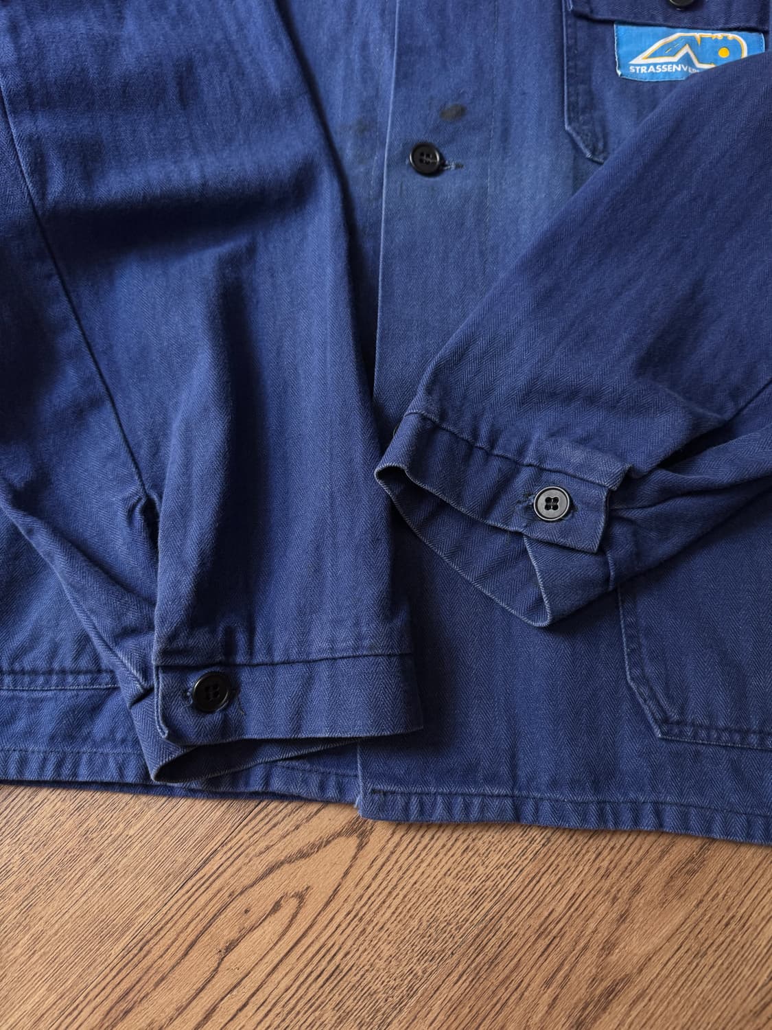 [2XL]빈티지 3포켓 헤링본 트윌 프렌치 워크자켓 상품이미지5