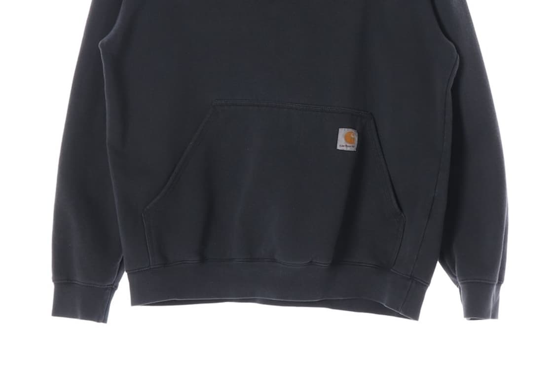 칼하트 스몰로고 페이딩 블랙 후드티 M 상품이미지4