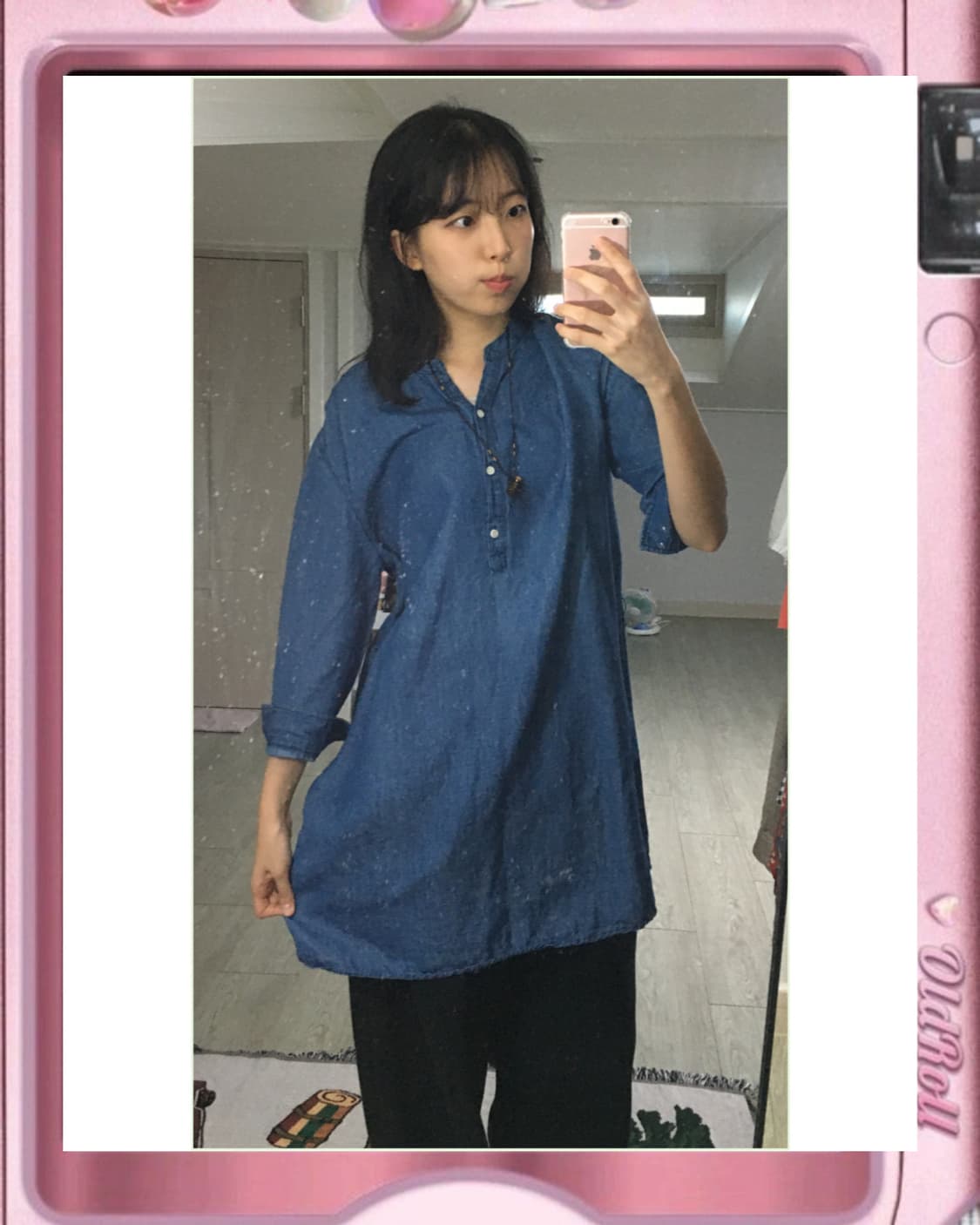 빈티지 워싱 데님 원피스 👗 상품이미지3