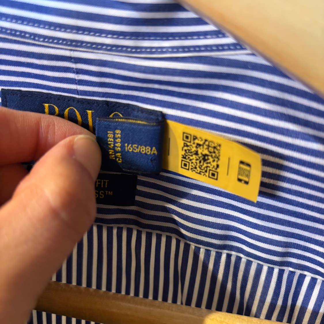 폴로랄프로렌 커스텀핏 셔츠 스트라이프셔츠 줄무늬셔츠 정장 S 상품이미지4