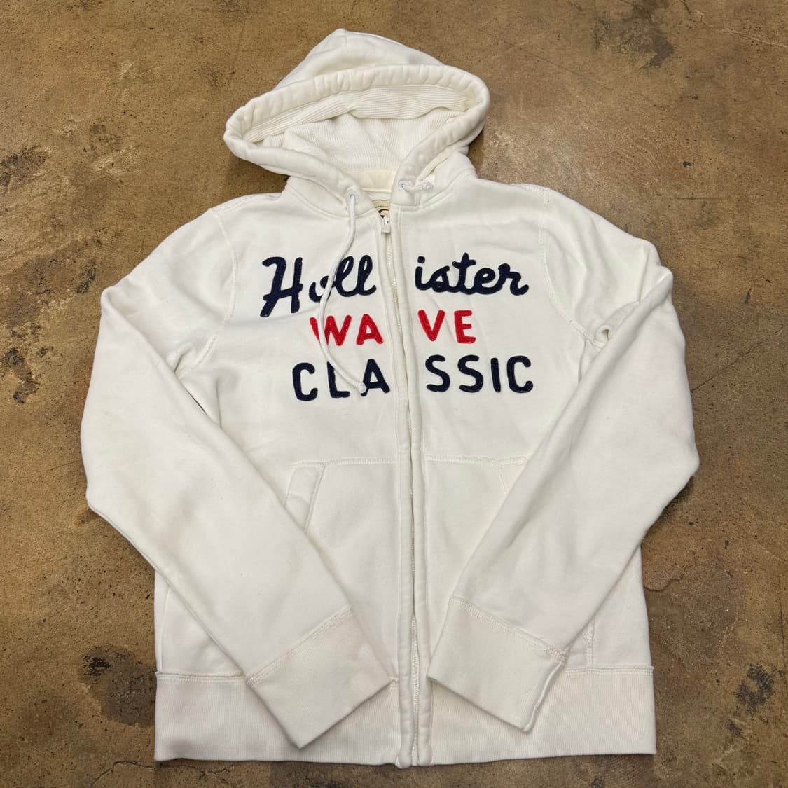 홀리스터 화이트 후드집업 상품이미지2