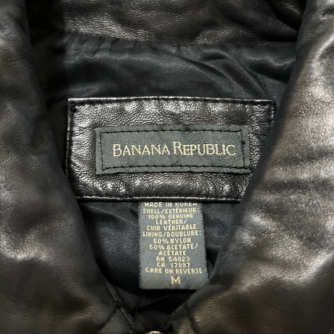 바나나리퍼블릭 천연 양가죽 레더 가죽자켓 M/95  상품이미지4