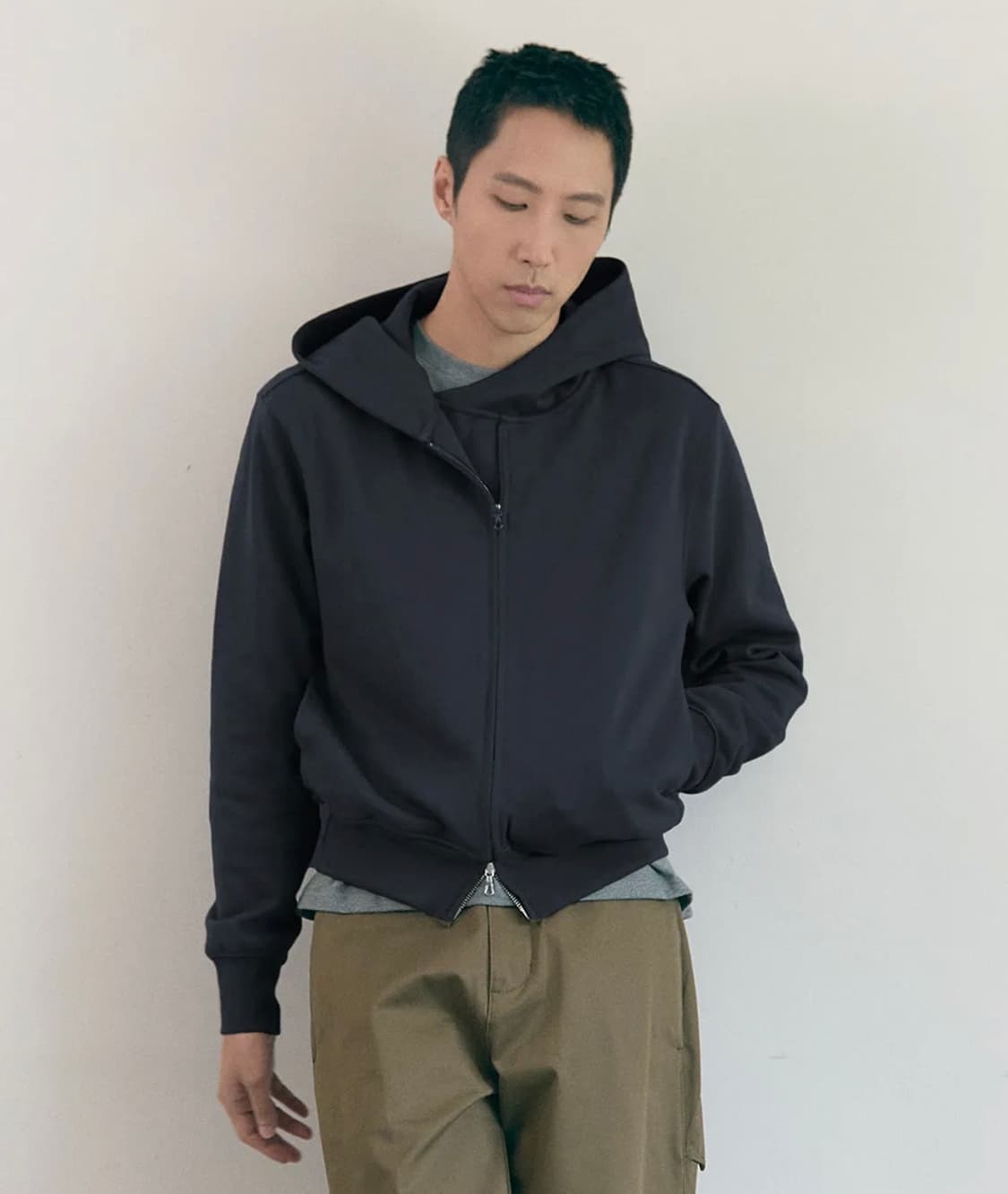 llud 러드 후드집업 차콜 L 상품이미지1