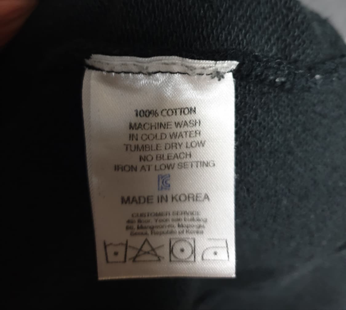 아임낫어휴먼비잉  클래식 레터링 혜비 후드티 블랙 (XL) 상품이미지5