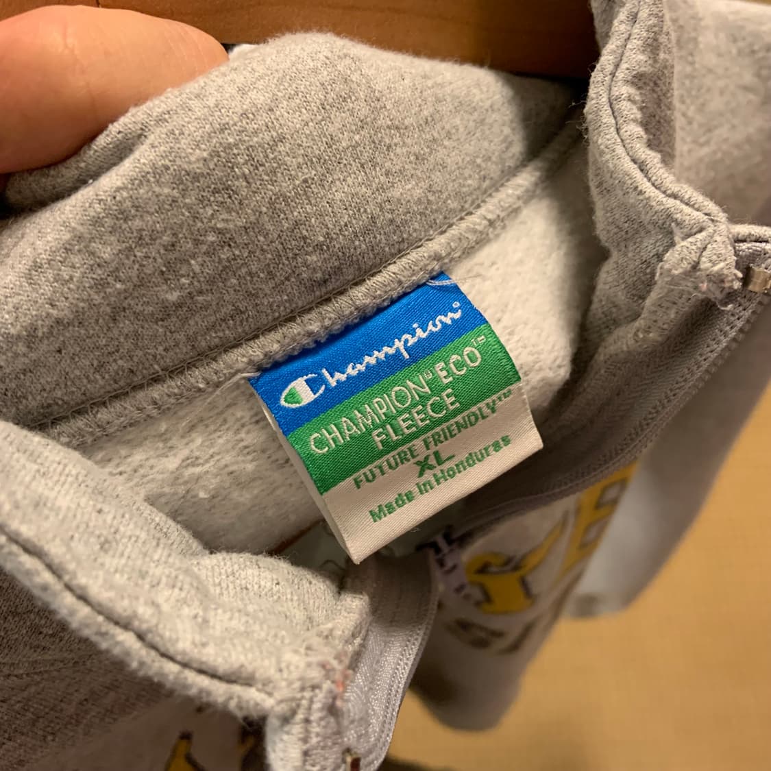 90s 챔피온 에코플리스 반집업 스웻 상품이미지6
