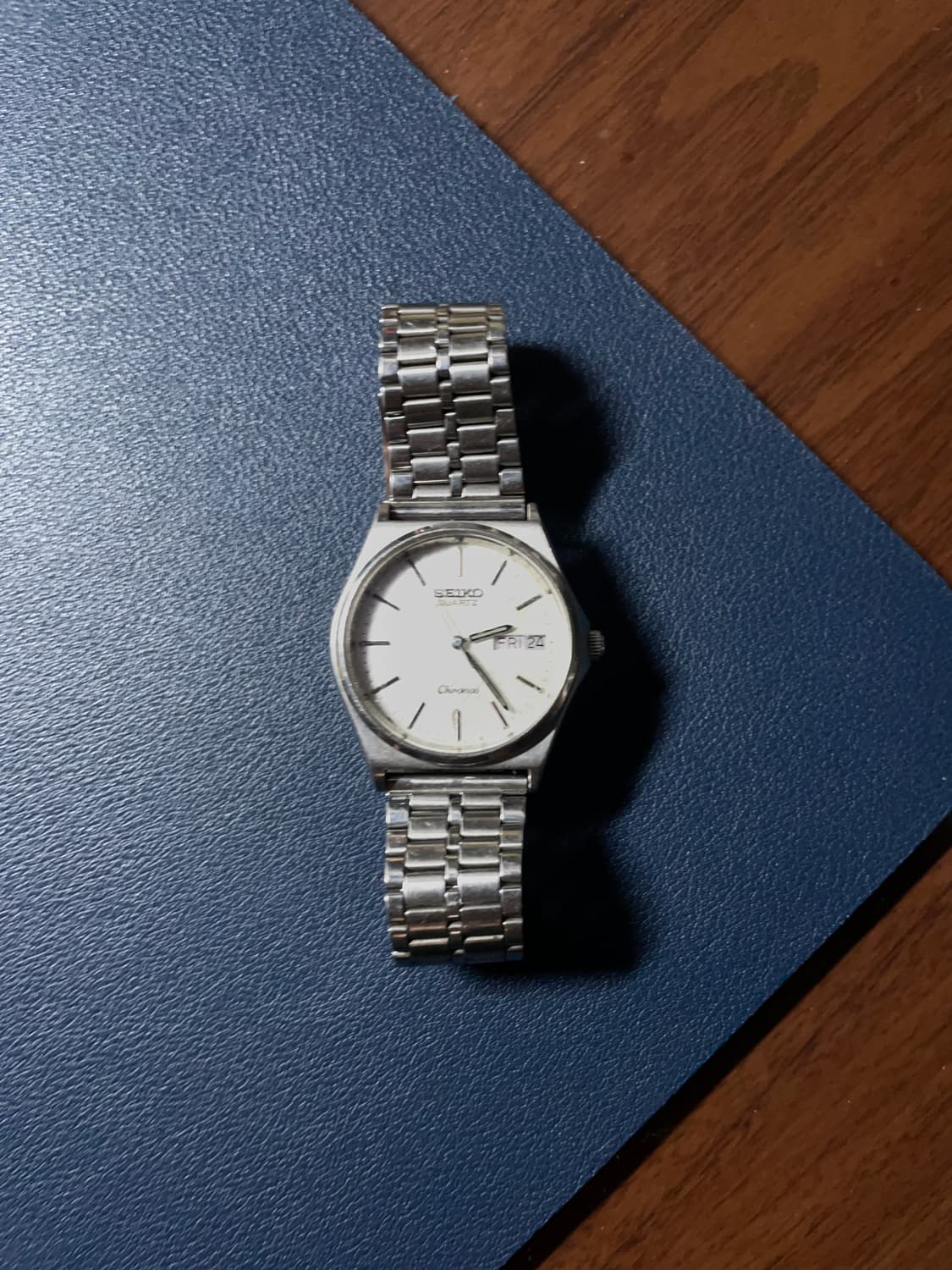 세이코 크로노스 쿼츠 메탈 시계 상품이미지4